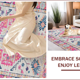 Geometric Blush Design with Vintage Appeal(Pink)