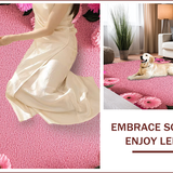 Ultra Soft Area Rug, Non Slip, Stain Resistant, Washable Area Rugs for Living Room, Bedroom, Floral Coquette Bath Mat(Pink)