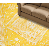 Ultra Soft Area Rug, Non Slip, Stain Resistant, Washable Area Rugs for Living Room, Bedroom, Chic Floral Transitional Elegance(Yellow)