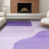 Ultra Soft Area Rug, Non Slip, Stain Resistant, Washable Area Rugs for Living Room, Bedroom, Trendy Solid Color Minimalism(Purple)