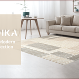 Ultra Soft Area Rug, Non Slip, Stain Resistant, Washable Area Rugs for Living Room, Bedroom, Neutral Handmade Bedroom Area Rug for High Traffic(Beige)