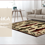 Vibrant Inspired Trout Motif(Beige)