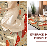 Charming Colorful Mushroom Illustration(Beige)