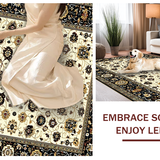 Luxurious Distressed Geometric Motif(Beige)