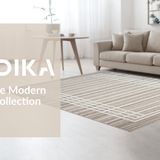 Ultra Soft Area Rug, Non Slip, Stain Resistant, Washable Area Rugs for Living Room, Bedroom, Elegant Earthy Border Design(Beige)