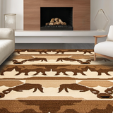 Charming Rustic Cow Imagery(Beige)
