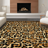 Ultra Soft Area Rug, Non Slip, Stain Resistant, Washable Area Rugs for Living Room, Bedroom, Luxurious Faux Fur Chic Design(Beige)