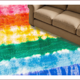 Ultra Soft Area Rug, Non Slip, Stain Resistant, Washable Area Rugs for Living Room, Bedroom, Rainbow Pink Purple Nursery Plush Playroom Carpet(Pink)