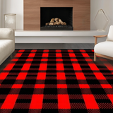 Chic Layered Plaid Decoration(Red)