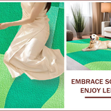 Ultra Soft Area Rug, Non Slip, Stain Resistant, Washable Area Rugs for Living Room, Bedroom, Modern Abstract Non-Shedding(Green)
