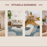 Ultra Soft Area Rug, Non Slip, Stain Resistant, Washable Area Rugs for Living Room, Bedroom, Minimalist Thin Grey Rug for Office and Entryway(Gray)