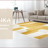 Ultra Soft Area Rug, Non Slip, Stain Resistant, Washable Area Rugs for Living Room, Bedroom, Stylish Earthy Animal Silhouette(Gold)