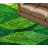 Ultra Soft Area Rug, Non Slip, Stain Resistant, Washable Area Rugs for Living Room, Bedroom, Lush Green Folk Art Inspiration(Green)