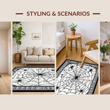 Charming Black White Circular Decor(Black)