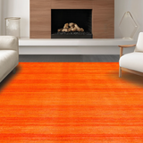 Ultra Soft Area Rug, Non Slip, Stain Resistant, Washable Area Rugs for Living Room, Bedroom, Modern Bold Solid Appeal(Orange)
