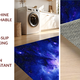 Ultra Soft Area Rug, Non Slip, Stain Resistant, Washable Area Rugs for Living Room, Bedroom, Mystical Space-Inspired Artistic Touch(Blue)