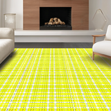 Ultra Soft Area Rug, Non Slip, Stain Resistant, Washable Area Rugs for Living Room, Bedroom, Bright Cheerful Textured Surface(Yellow)