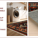 Geometric Low Contrast Tribal Motif(Black)