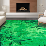 Ultra Soft Area Rug, Non Slip, Stain Resistant, Washable Area Rugs for Living Room, Bedroom, Lush Indoor Tie-Dye Appeal(Green)