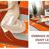 Ultra Soft Area Rug, Non Slip, Stain Resistant, Washable Area Rugs for Living Room, Bedroom, Retro Athletic Pattern Play(Brown)