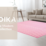 Vibrant Pink and White Symmetry(Pink)