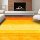 Ultra Soft Area Rug, Non Slip, Stain Resistant, Washable Area Rugs for Living Room, Bedroom, Dynamic Modern Shag Design(Orange)