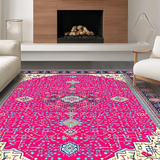 Elegant Fuchsia Tiled Patterned Delight(Red)