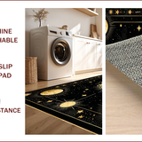 Ultra Soft Area Rug, Non Slip, Stain Resistant, Washable Area Rugs for Living Room, Bedroom, Enchanting Dark Starscape Aesthetic(Black)