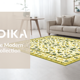 Ultra Soft Area Rug, Non Slip, Stain Resistant, Washable Area Rugs for Living Room, Bedroom, Mid-Century Earthy Toned Style(White)