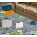 Vibrant Geometric Earthy Tones(Gray)