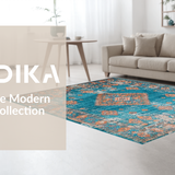 Elegant Tiled Patterned Design(Blue)