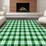 Chic Earthy Checkered Textures(Green)