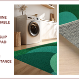 Ultra Soft Area Rug, Non Slip, Stain Resistant, Washable Area Rugs for Living Room, Bedroom, Modern Green Abstract Living Room Washable Rug(Green)