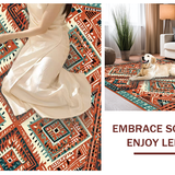 Artful Geometric Rustic Fusion(Red)