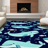 Delightful Oceanic Alphabetic Composition(Blue)