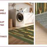 Ultra Soft Area Rug, Non Slip, Stain Resistant, Washable Area Rugs for Living Room, Bedroom, Earthy Toned Pike Imagery(Brown)