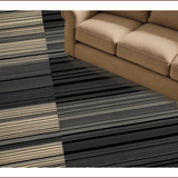 Ultra Soft Area Rug, Non Slip, Stain Resistant, Washable Area Rugs for Living Room, Bedroom, Rustic Earthy Striped Aesthetic(Gray)