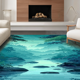 Enchanting Illustrated Waterway Theme(Green)