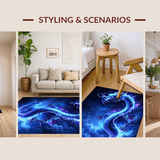 Vibrant Cosmic Dragon Imagery(Blue)