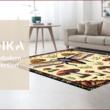 Ultra Soft Area Rug, Non Slip, Stain Resistant, Washable Area Rugs for Living Room, Bedroom, Fantasy Boho Dining Room Stain-Resistant Rug(Brown)