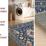 Graceful Low Pile Patterned Beauty(Blue)