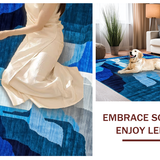 Chic Abstract Cascade Design(Blue)