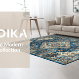 Vintage Floral Elegance in Blue(Blue)