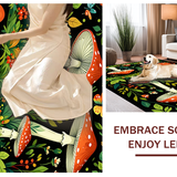 Whimsical Moth and Mushroom Art(Red)