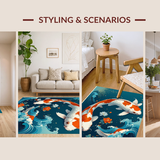 Transitional Contemporary Fish Art(Blue)