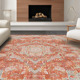 Cream Geometric Arrangement(Red)
