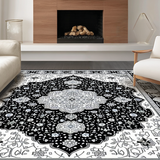 Chic Distressed Geometric Arrangement(Black)
