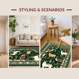 Transitional Earthy Textured Print(Green)