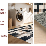 Rustic Black Geometric Elegance(Black)