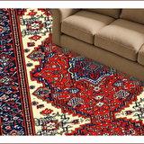 Ultra Soft Area Rug, Non Slip, Stain Resistant, Washable Area Rugs for Living Room, Bedroom, Vibrant Animal Print Living Room Carpet(Red)
